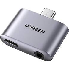 Ugreen 2-i-1 USB C Hörlursadapter C