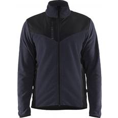 Blåkläder strikjakke med softshell, Marine/Sort