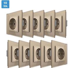 Gold Electrical Outlets & Switches LIVOLO Steckdose Gold VL-C7C1EU/SR-13