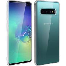 Samsung Galaxy S10+ Cover per cellulari Avizar Case for galaxys10plus silicone gel transparent tempered glass screen protector