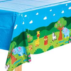 Cheap Table Cloths Baker Ross Baker Ross FX104 Abwischbare Dschungel Tier Tischdecke 1 Stück, Partytischdecke für den Kindergeburtstag