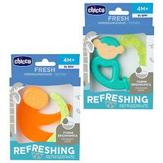 Chicco Schnuller & Beißspielzeug Chicco Beißring Fresh&Relax Affe oder Faultier, 4M gefüllt mit sterilem Wasser