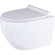 Vägghängd Toalett Fjord Vit Blank