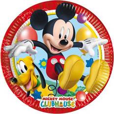 Cirkel Wegwerpborden Procos Playful Mickey Papieren borden 20cm