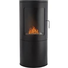 Braskaminer ScandiFlames Richmond Braskamin för bioetanol med platt baksida Svart