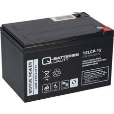 Q-Batteries 12LCP-12 12V 13Ah deep cycle AGM Forbrugsbatteri