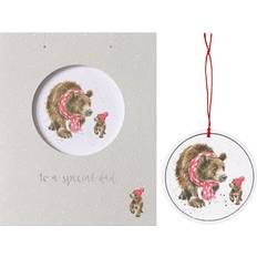 Wrendale Designs Special Dad Christmas Card with Tree Decoration