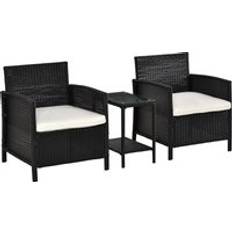 Set da Bistrot OutSunny Garden Outdoor 3 Pieces Bistro Set, 1 Table incl. 2 Chairs