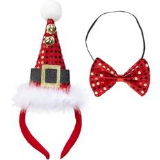 Julekostumer Hatte Kostumer Widmann Christmas headband hat bow tie fancy dress reindeer antlers santa xmas adults