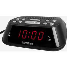 Moretime Väckarklockor Moretime Klockradio svart
