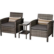 Set da Bistrot OutSunny Garden 3 Pieces Bistro Set, 1 Table incl. 2 Chairs