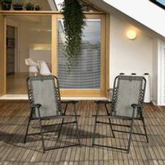 Steel Sun Chairs Garden & Outdoor Furniture OutSunny 2 Seater Garden Swing