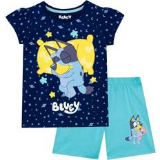 Gula Pyjamasar Barnkläder Bluey Sleep Time Short Pyjamas 18-24