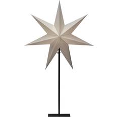 Nero Stelle dell'Avvento Konstsmide Christmas Lampada Di Carta 7 Punte Bianco 80 cm Stella dell'Avvento