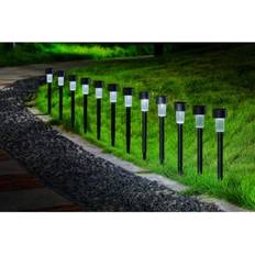 Outdoor Lighting Ground Lighting 12 Pack Solar Garden Stake Ground Lighting