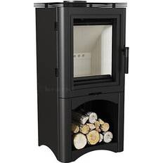 Fresh Air Inlet Wood Stoves Kratki Koza k5/s/w kaminofen 7kw schwarz offenes holzfach Schwarz