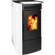 Pavimento Stufe a Legna Extraflame Stufa A Pellet 'Ketty Evo 2.0' Colore Bianco