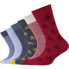 Camano Unisex Bomull Barnstrumpor 6-Pack - Rosvin
