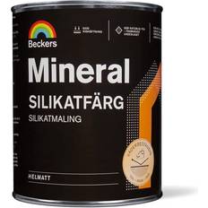 Beckers Inomhusfärger Målarfärg Beckers Mineral Silikatfärg Vit 900 Ml Vit
