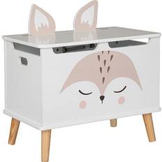 Boîtes de rangement Atmosphera Coffre Enfant Renard Blanc 53 x 54.5 cm