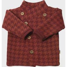 Babyer Kofter Joha Houndstooth Ull Cardigan Bordeaux