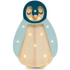 Little lights Barnrum Little Lights Little Lights Baby Pingvin Mini Teal Nattlampe