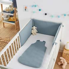 Blue Bumpers Kid's Room Kumla 100% Cotton Muslin Bed Bumper La Redoute