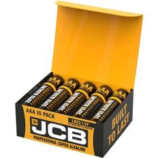 JCB aaa industrial alkaline batteries pack of 10