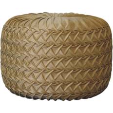 Poufs Artisan Ochre Pouffe