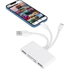 USB-A USB-C Lightning Card Reader 2 Slot