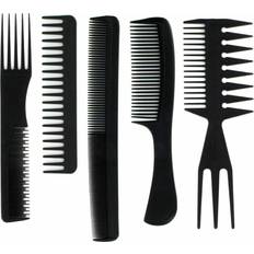 Black Hair Combs Enrico Pack of 5 assorted salon stylists hair comb set