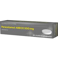 Paracetamol 500mg Paracetamol Brustablett 500mg Rör 20tabletter