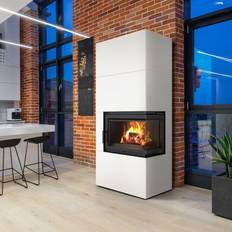 Kratki Kaminofen Simple 8 2-seitig rechts Bausatz weiß 8 kW