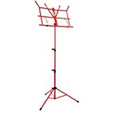 Röda Notställ Tiger MUS49 Easy Folding Music Stand, Red