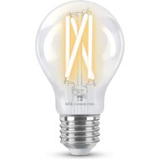 4lite WiZ Connected A60 Filament Clear WiFi LED Smart Bulb E27 Large Screw Single