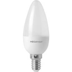 Light Bulbs Megaman Classic 2.9W/25W LED E14/SES Candle Warm White Ra80 250lm Dimmable 711163