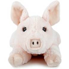 Fao Schwarz Toy Plush Lying Pig 15Inch