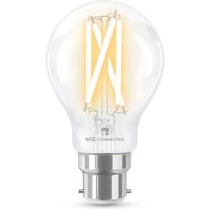 4lite WiZ Connected A60 Filament Clear WiFi LED Smart Bulb B22 Bayonet Cap Single