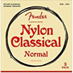 Fender guitar strings Fender 100 Nylon Tie 3-pack Classical Guitar Strings