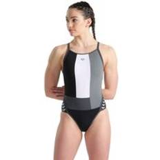 Protezione UV Costumi da bagno Arena Recycled Pool Swimsuit black/grey