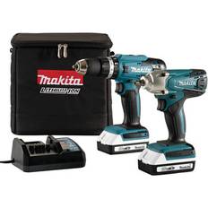 Makita 18v 2.0ah Makita 18V 2 X 2.0Ah Li-Ion Cordless Combi Drill & Impact Driver Dk18922Ax2