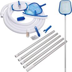 Swimming Pools & Accessories Deuba Pool Cleaning Kit 8Pcs with Brushes, Hose, Net & more