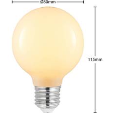 Arcchio LED-Lampe E27 4W G80 2.700K dimmbar, opal