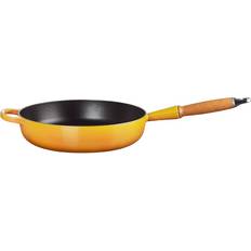 Gelb Schmorpfannen Le Creuset Sautepfanne Signature Gusseisen Holzgriff Nectar med lock