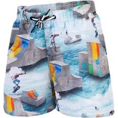 Molo Badbyxor Barnkläder Molo Niko Swim Shorts Blue, Unisex, Tøj, Badetøj, Svømning, Blå