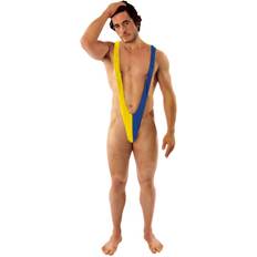 Mankini Maskerad Mankini Blå/Gul One