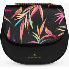 Sara Miller Half Moon Crossbody Black Bamboo