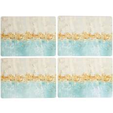 Place Mats Tops Golden Reflections Of 4 Large Premium Place Mat White