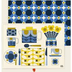 Yellow Kitchen Towels Orla Kiely Set 2 Atomic Tea Kitchen Towel Yellow