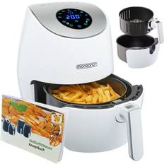 Friteuses Deuba Friteuse Sans Huile 9en1 3.6 L 1500W Blanc Avec écran Tactile